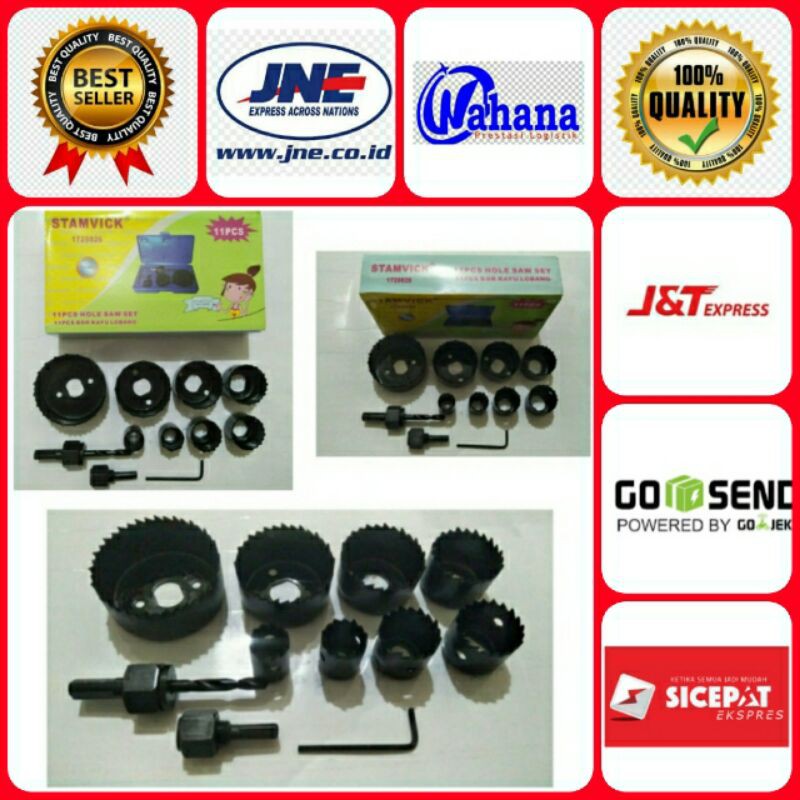 Mata Hallsaw Set Stamvick Bagus Murah/Mata Bor HallSaw