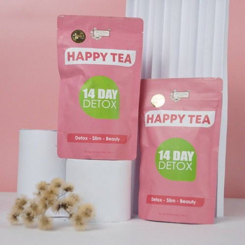 NOERA HAPPY TEA / Teh Detoxs 14 Sachet untuk 14 Hari / Detox - Slim - Beauty / BPOM Original Agen Re