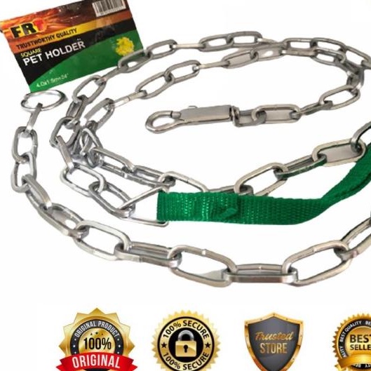 Premium Rantai Anjing 5Mm Stainless Rantai Anjing 150Cm Tebal Kuat