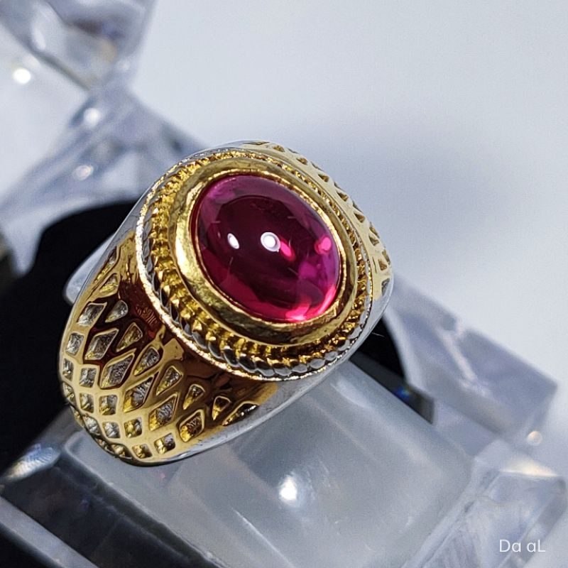 CINCIN BATU AKIK DELIMA MERAH SIAM BANGKOK ASLI KODE 02698