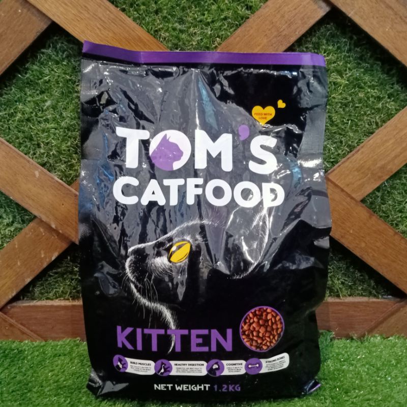 Tom's Cat food Kitten 1.2 Kg | toms tomcat 1.2kg / Makanan Kucing