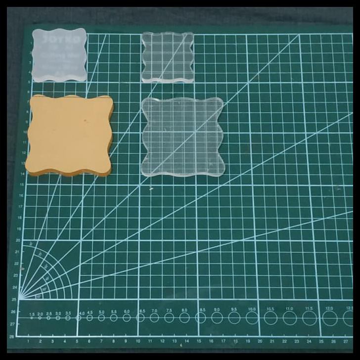 

Buruan Beli Acrylic Stamp Pad Waved Bantalan Stempel Akrilik Clear Silicone Stamp - Polos Lima Cm