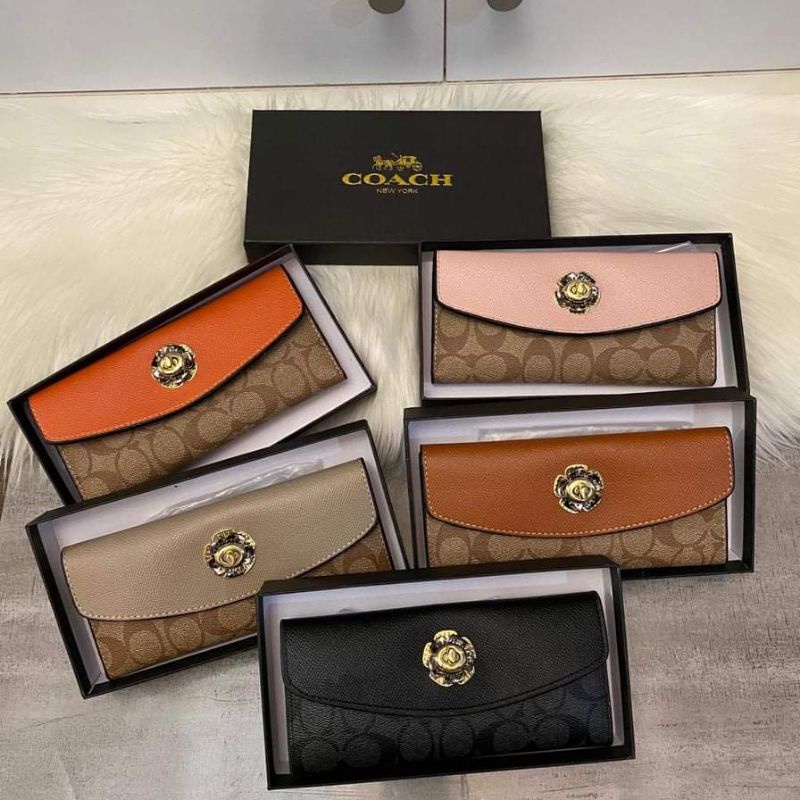 BEST SELLER dompet coach parker free box