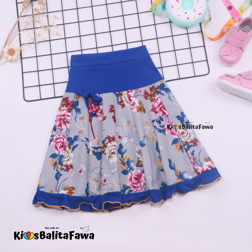 Rok Pita Amanda uk. 7-9 Tahun / Rok Anak Perempuan Motif Rempel Bawahan Cewek Batik