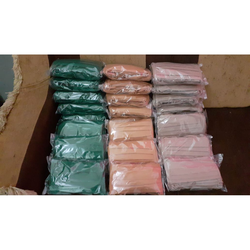 DISTRIBUTOR MASKER KAIN MASKER HIJAB BAHAN OXFORD POLYMICRO - BISA GOJEK