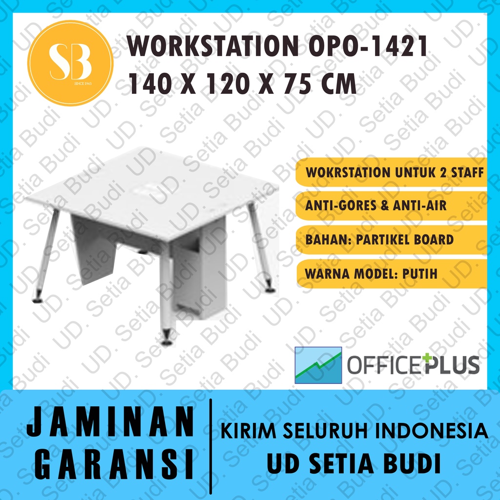 Meja Kerja Office Plus 2 Staff OPO 1421