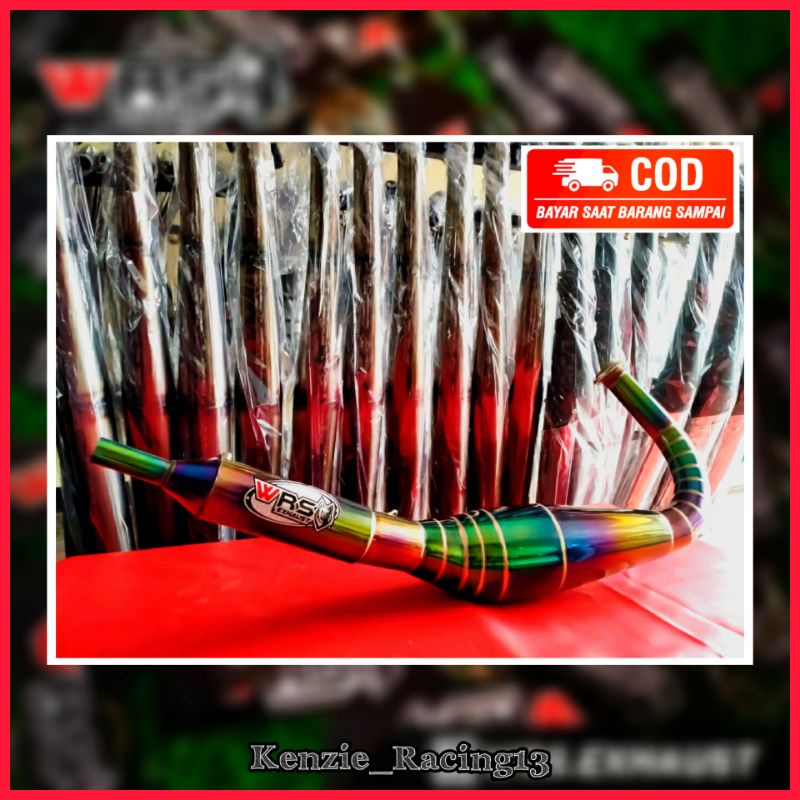 Kenalpot Rx King Telo Pelangi Original Wrs Exhaust Suara Garing Gemrincing