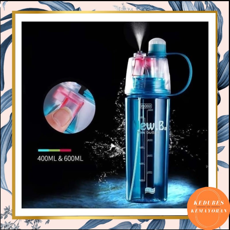 BOTOL MINUM NEW B SPORT SPRAY WATER BOTTLE 600 Ml BOTOL MINUM SEMPROT