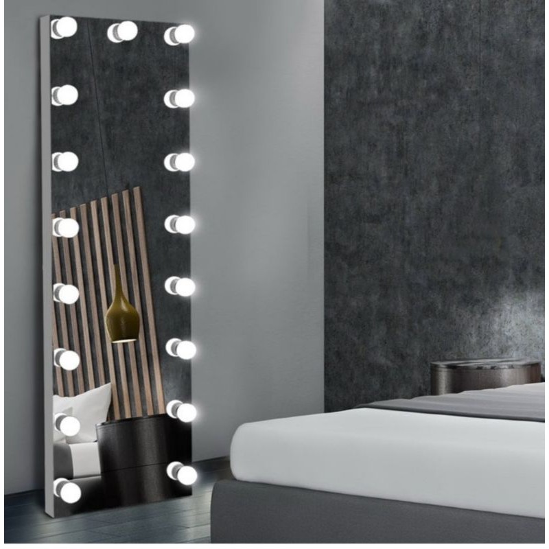 vanity mirror frameless/cermin berdiri vanity hollywood