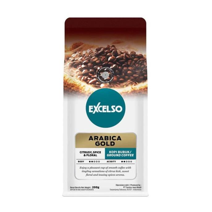 

TERMURAH Excelso Arabica Gold Coffee [200 g/ Ground/ Bubuk]/MINUMAN COLLAGEN/MINUMAN YOYIC/MINUMAN DIET/MINUMAN PEMUTIH BADAN/MINUMAN KOREA/MINUMAN KEMASAN/MINUMAN KALENG/MINUMAN KOTAK/MINUMAN SEHAT HERBAL/MINUMAN SEHAT UNTUK TUBUH/MINUMAN SEHAT
