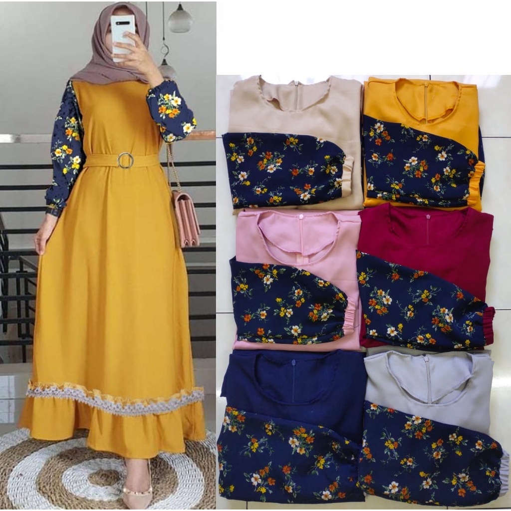 AS FASHION-COD-US-GAMIS WANITA TERBARU-DRES WANITA MUSLIM-JUBAH WANITA TERBARU 2022-GAMIS LEBARAN