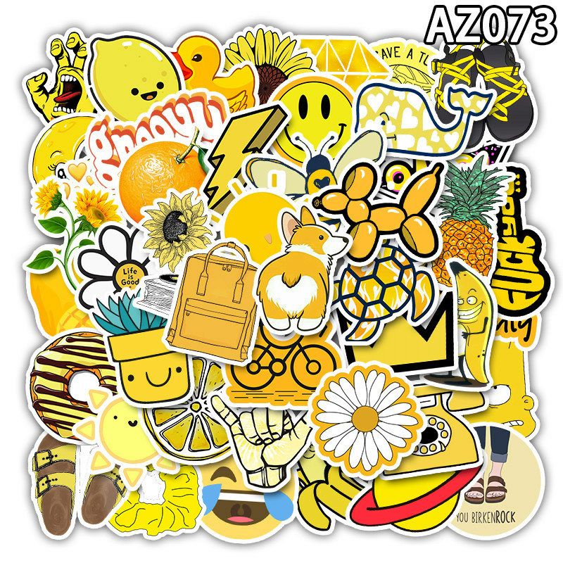 

STIKER AESTHETIC KUNING PACK STYLE 260051- STIKER AESTHETIC KEREN IMUT LAPTOP, AKSESORIS HP, ANTI AIR, MOTIF, HELM, TUMBLER, KOPER, KULKAS