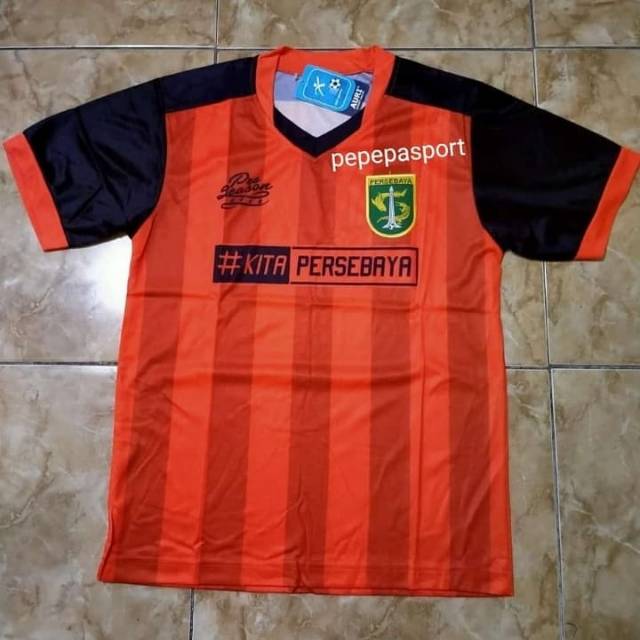 JERSEY TERBARU PERSEBAYA SURABAYA GK KIPER PRE SEASON KITA PERSEBAYA 2018 ORANGE KAOS BONEK BONITA
