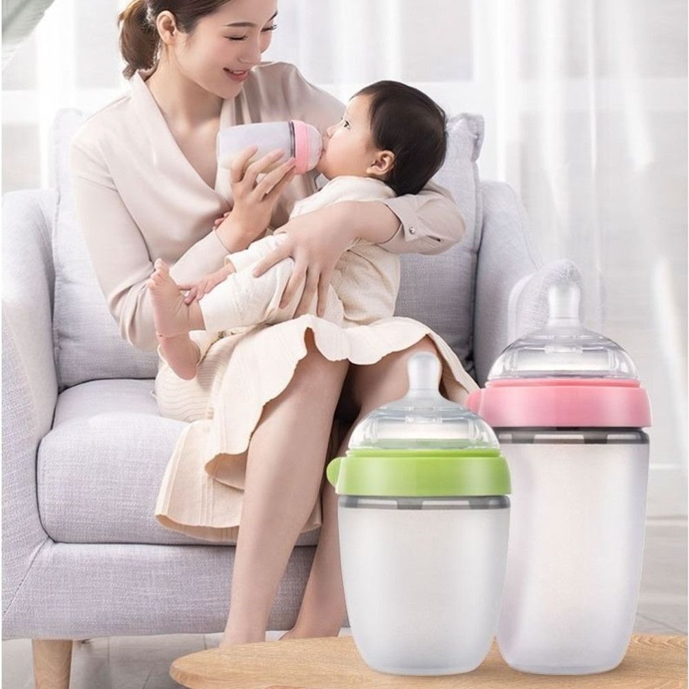 Mumystation  PIKO BELLO Botol susu  Silikon Bayi / Bayi Botol Susu dengan sedotan