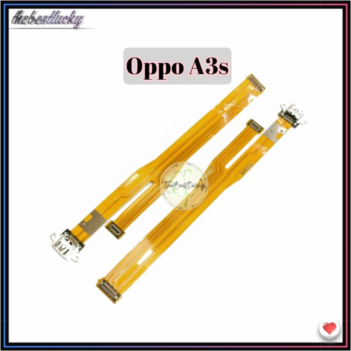 Fleksibel Flexible Charger Oppo A3s Connector Charger Oppo A3s ORI