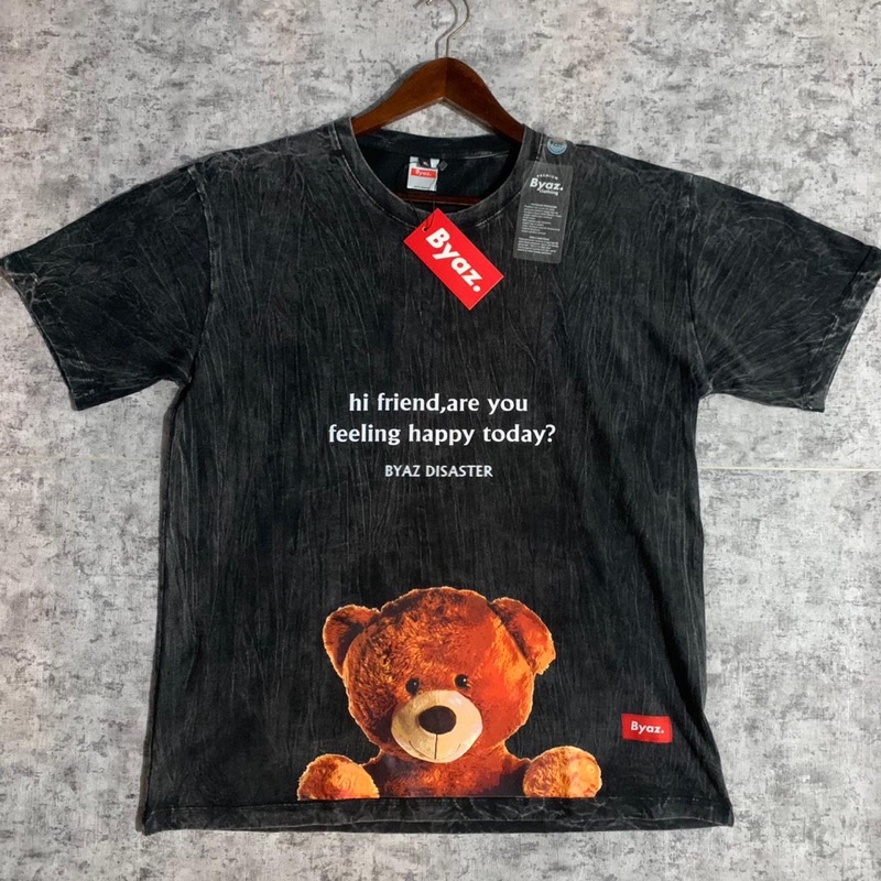 T Shirt BYAZ Teddy Bear Peek Disaster Washing X Ratu Aulia