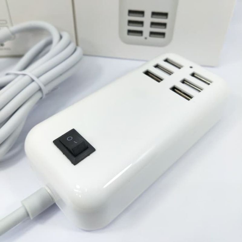 USB TC 4 HOLE / 6 HOLE / Adaptor  Charger Usb 6port 20W For Samsung Iphon Asus Xiaomi Asus Oppo