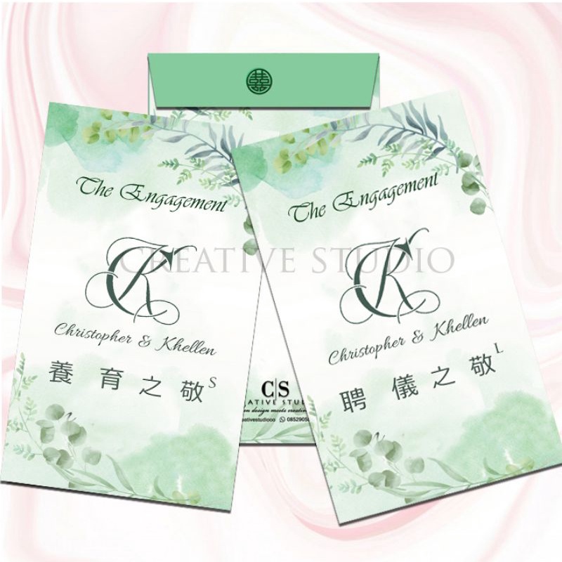 

#J008 CUSTOM ANGPAO JUMBO BIG SMALL SANGJIT / UANG SUSU LAMAR/WEDDING MODERN / ENGAGEMENT