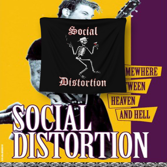 BENDERA AMERICAN PUNK ROCK BAND SOCIAL DISTORTION POSTER KAIN