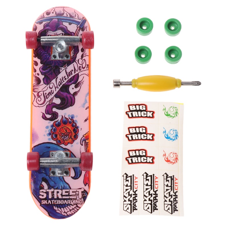 Mary Mainan Papan Jari Gelisah Sensory Fidget Finger Board Untuk w/Stiker Scaled Table Skate Board Party Pr