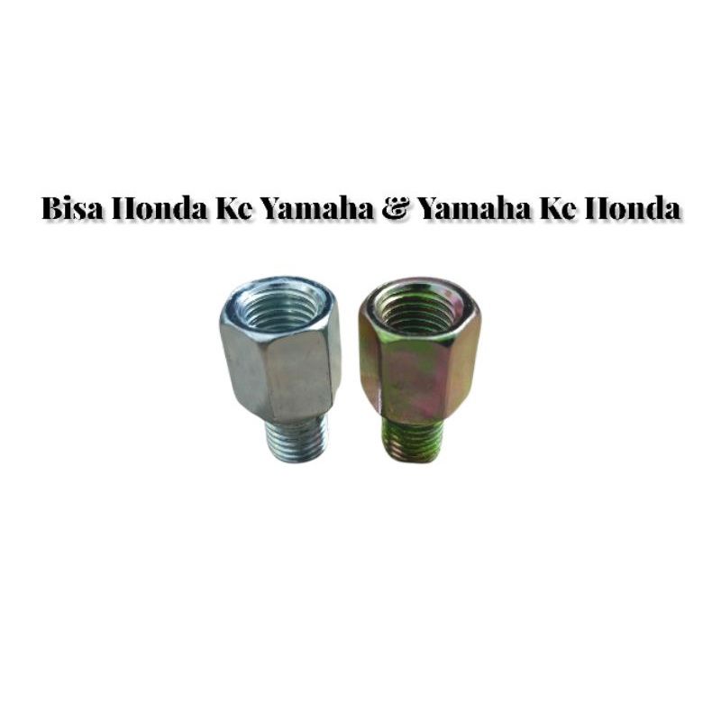 Sambungan Spion Drat 14 Honda Ke Yamaha &amp; Yamaha Ke Honda