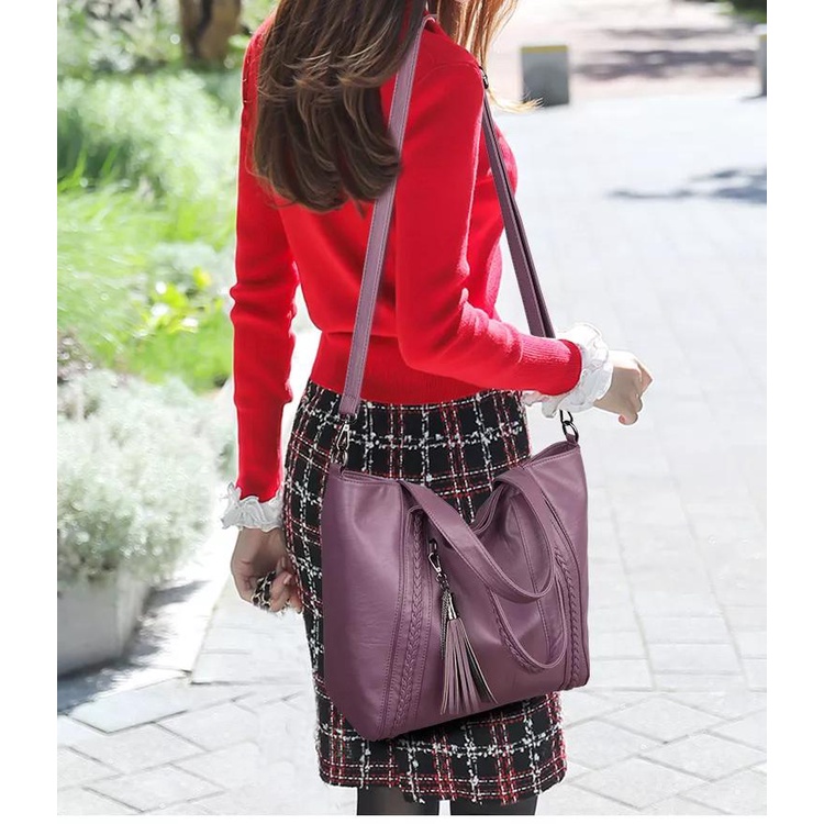 TAS SELEMPANG KEPANG RUMBAI / TAS WANITA MULTIFUNGSI PREMIUM PZ 050