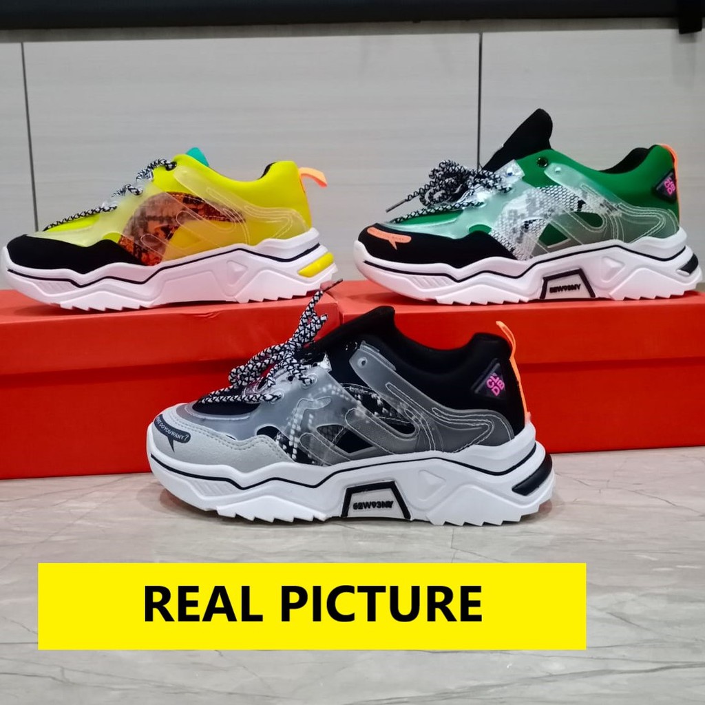 Sepatu Olahraga Sepatu Warna Sneaker  Kets Olahraga Perempuan Cewek Wanita Impor Stabilo SP-082