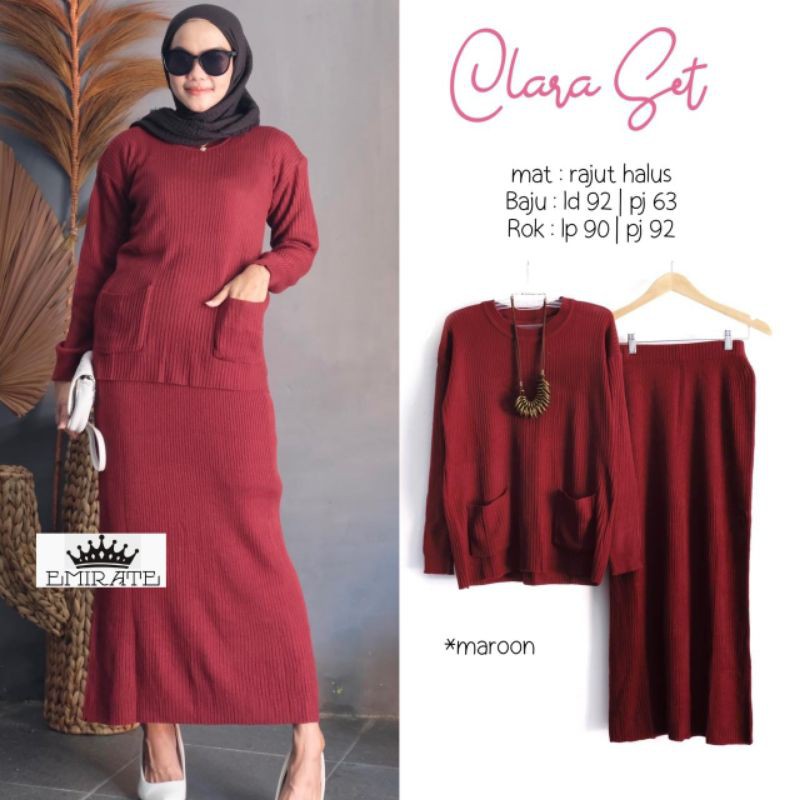 Clara Set Rajut - SIMPLE, NYAMAN by EMIRATE