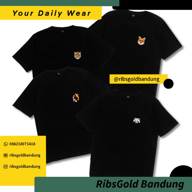 T-Shirt Pattern Bordir RibsGold Bandung
