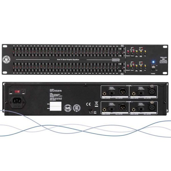 EQUALIZER TOPP PRO TEQ 231 MKII 2 X31 BAND GRAFIK ORIGINAL USA