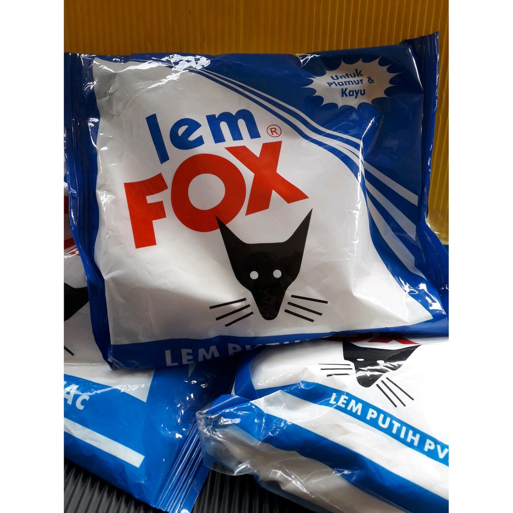 

Promo lem fox kantong biru 350g lem putih PV Ac untuk slime Terlaris