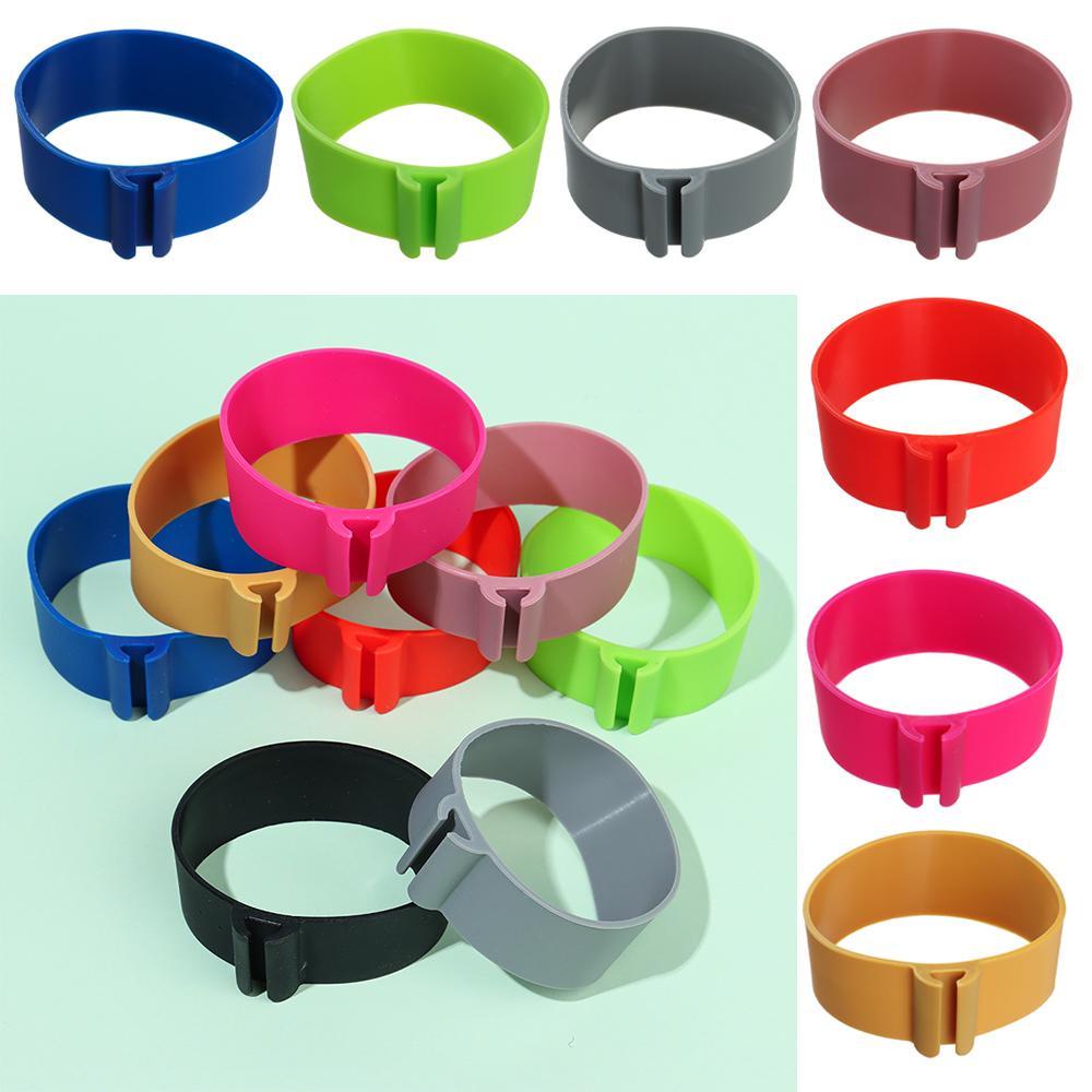 Chookyy Silicone Cup Sleeves Reusable Anti-Panas Insulasi Panas Non-slip Tatakan Gelas Teh Mug Holder