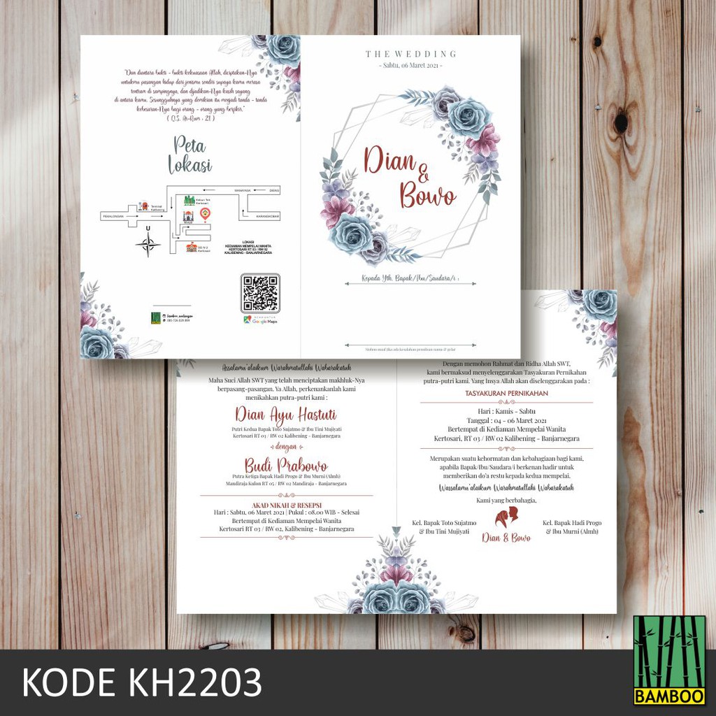 

LS Undangan Nikah Murah Meriah Design Simpel Elegant Banyak Freenya