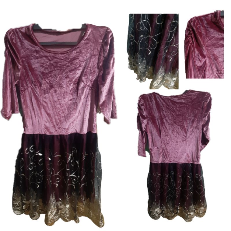 dress wanita/ dress pendek/ mini dress/ sexy dress/ dress brukat