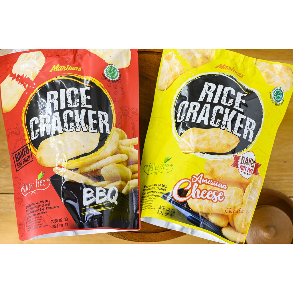 Jual Kerupuk Beras Murah Rice Cracker Marimas Halal Krupuk Keripik