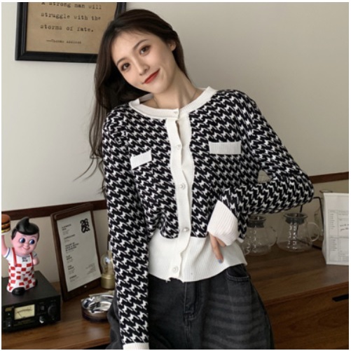 rajut atasan Cardigan rajut lengan panjang fashion korea style wanita 6359# IMPORT