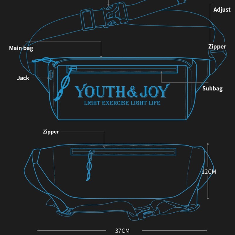 Tas Selempang Pria YIPINU YQM-S Anti air Bahan Dolby lotto Coated