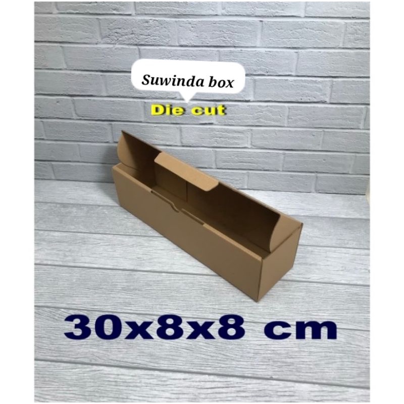 

Kardus karton uk.30x8x8 cm...die cut box kotak untuk Souvenir -dll