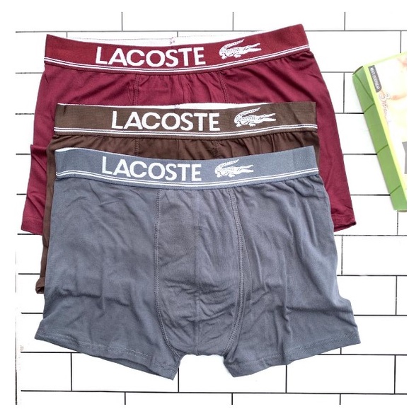 &quot;PROMO isi 3pcs &quot; Celana Dalam Boxer Premium Bahan Katun CD Pria Import Boxer Polos
