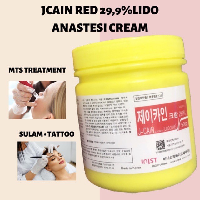 ANASTESI JCAIN CREAM MADE IN KOREA 500GRAM