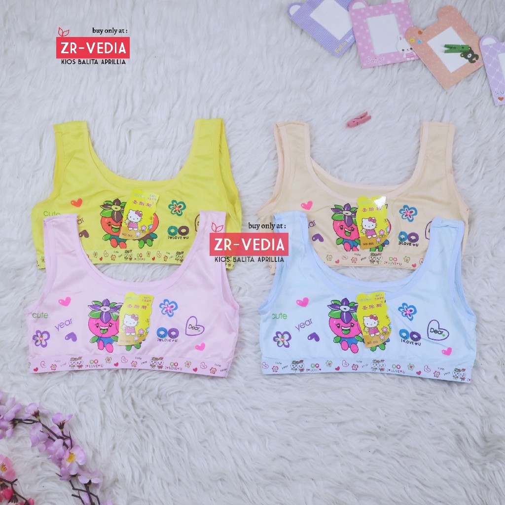 Miniset Anak Perempuan / Anak SD Mini Set Pakaian Dalam Karakter Frozen Import Murah Kartun Cewek