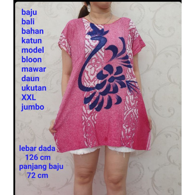 BH 230 Meygrosir baju bali rayon bagus XXL pelangi