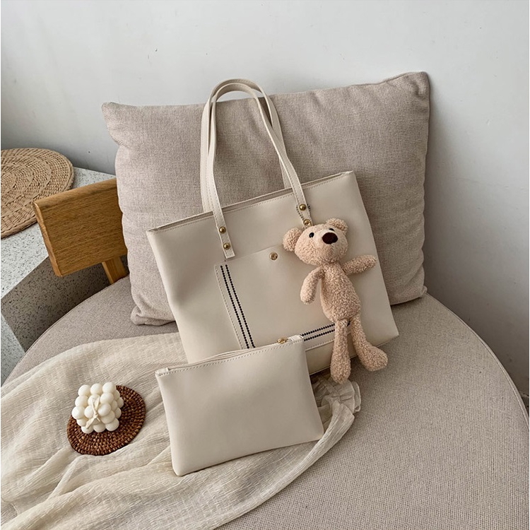 MV_Marvelouz MV111730 tas TOTE BAG 2IN1 free boneka wanita import terbaru 1kg bisa 2 tas GT1730