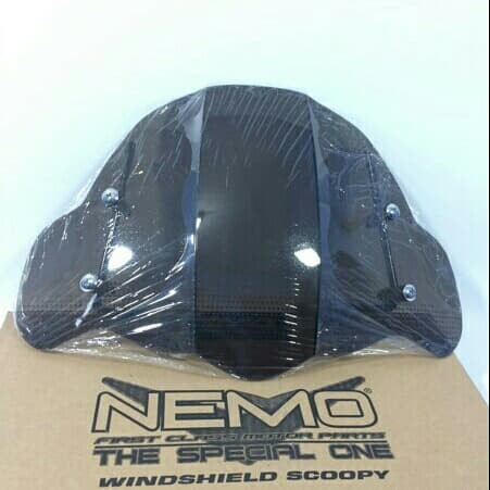 Windshield Winsil Visor NEMO Adjustable Aksesoris Variasi Universal Motor Scoopy Fino Beat Mio Vario