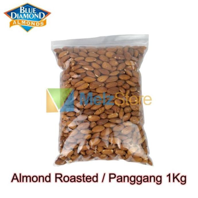 

(BISA COD) Kacang Almond Panggang Blue Diamond Roasted 1kg