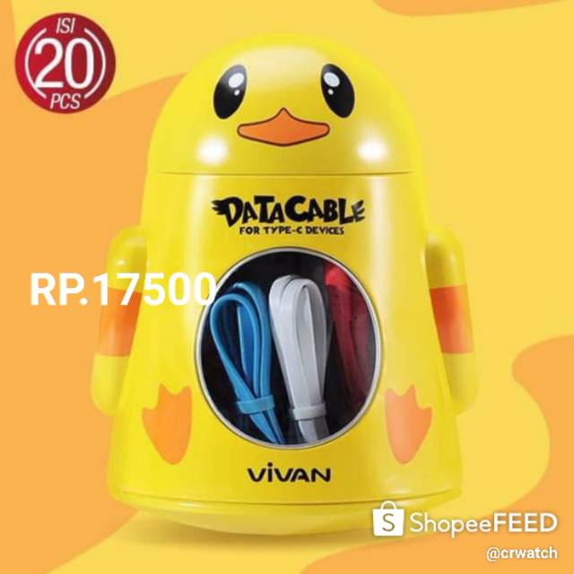 Kabel data type c kabel data vivan CBC100S Type C kabel vivan type c cabel data type c vivan CBC100S