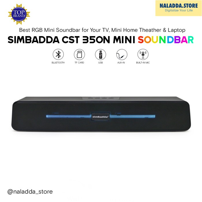 SIMBADDA CST 350N MINI Speaker Bluetooth Soundbar Portable Super Bass