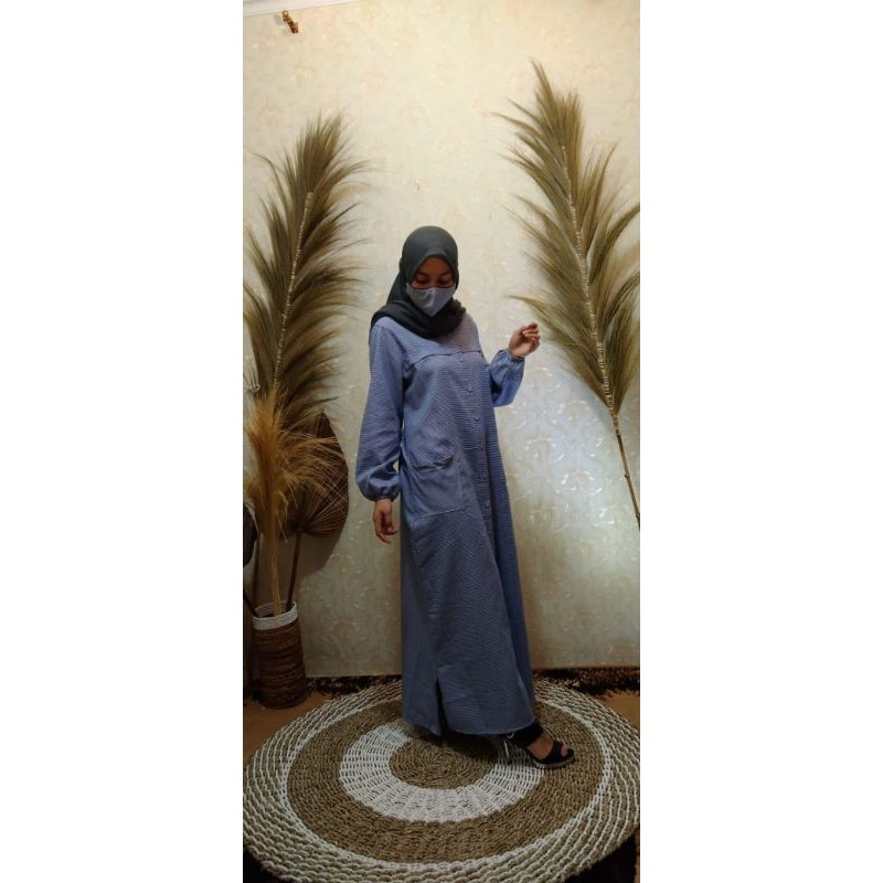 gamis katun/gamis kotak/gamis kombinasi