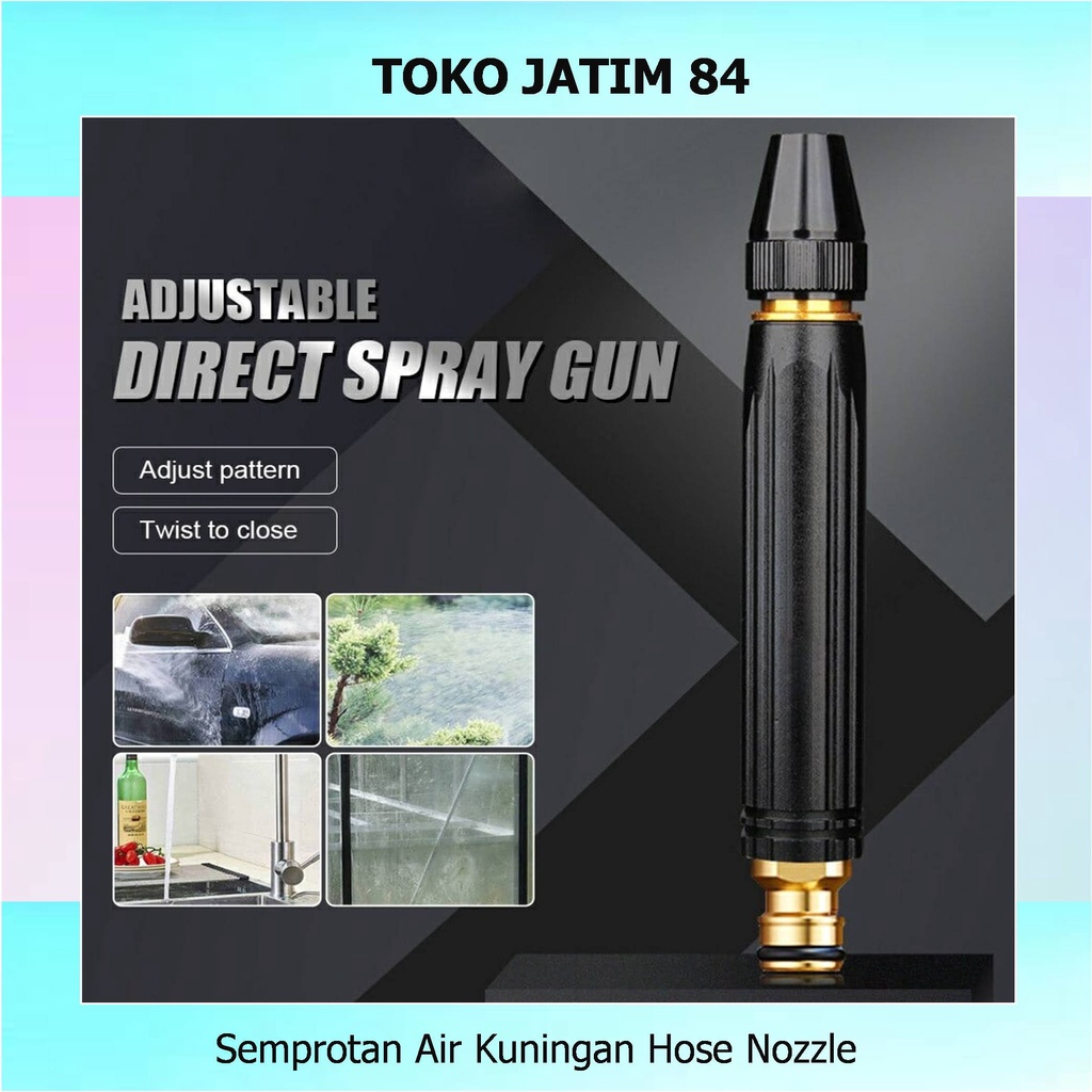 Semprotan Air Kuningan Hose Nozzle Semprotan Air Cuci