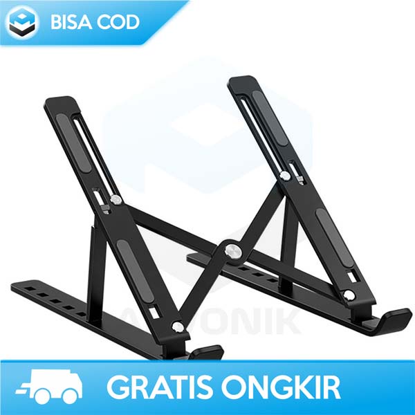 LAPTOP STAND FOLDABLE NUOXI ADJUSTABLE STORAGE BRACKET N3 BISA DILIPAT